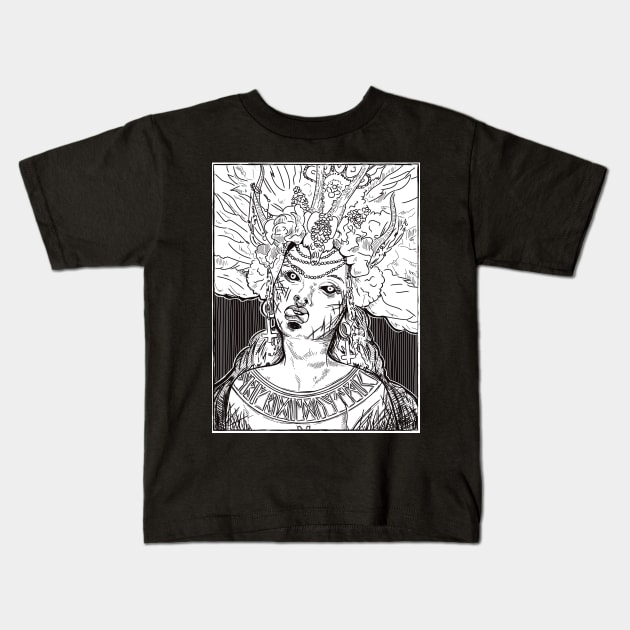 Dark Festival Kids T-Shirt by MEWETT